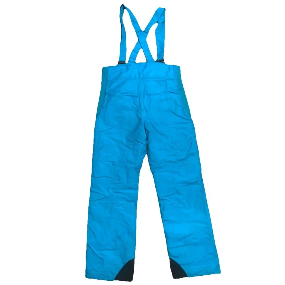 VTG Columbia Snow Pants Youth XL Insulated Ski Bibs Adj Straps Overall Turquoise
